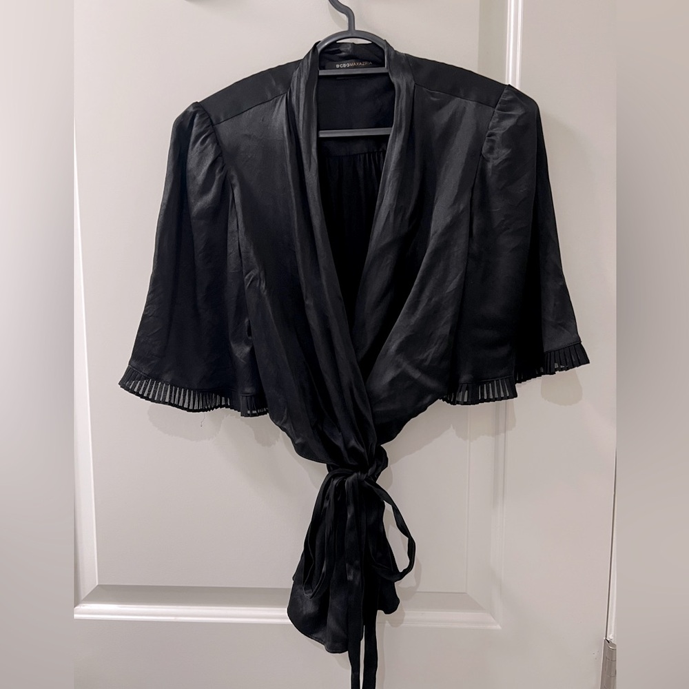 BCBG MaxAzria Wrap Blouse Size XXS